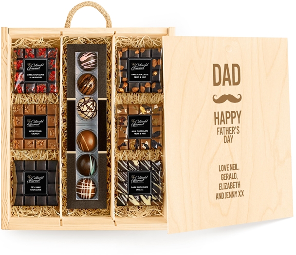 Father's Day Large Personalised Variety Chocolate Tasting Experience - Ganache Selection